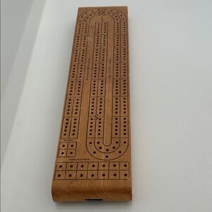 Brooks Wooden Cribbage Board